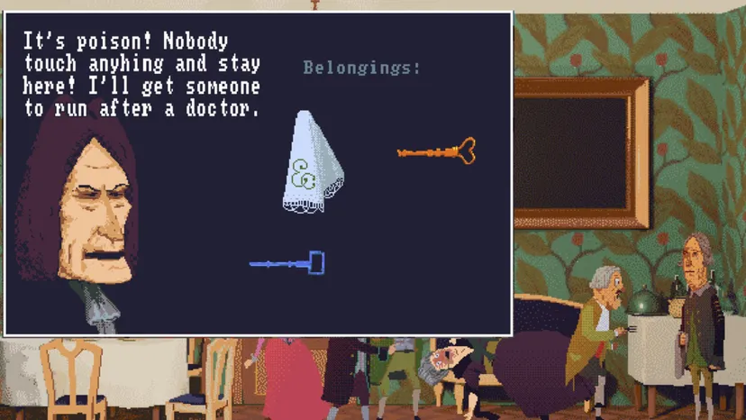 a character saying