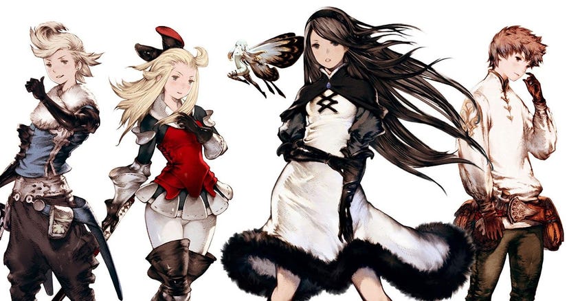 The main characters of Square Enix's Bravely Default.