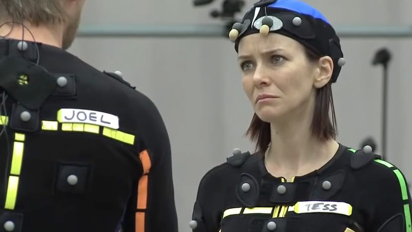 Annie Wersching doing motion capture for The Last of Us