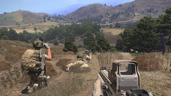 ARMA 3's team-based, tactical combat over large maps