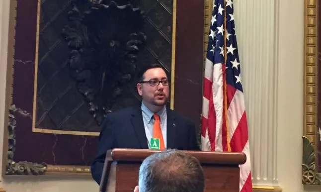 Mark Barlet giving a talk at the White House