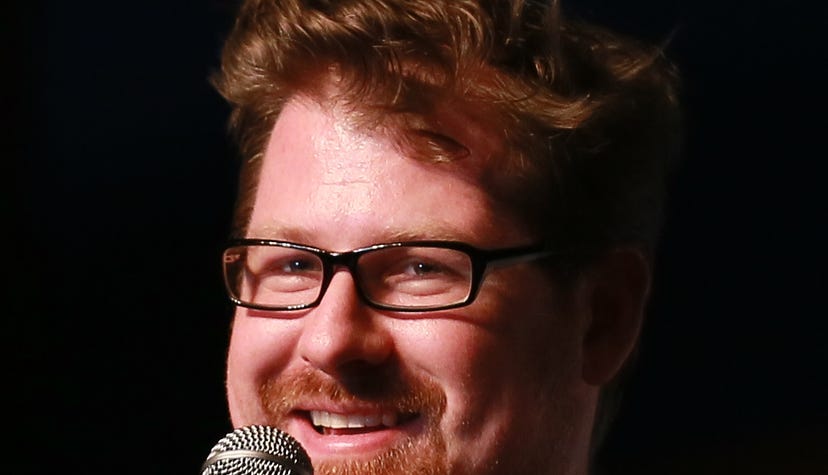 Photograph of Rick & Morty co-creator Justin Roiland 2017 Raleigh Supercon.