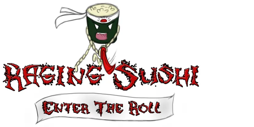 Raging Sushi: Enter the Roll Logo Raging Sushi: Enter the Roll Logo