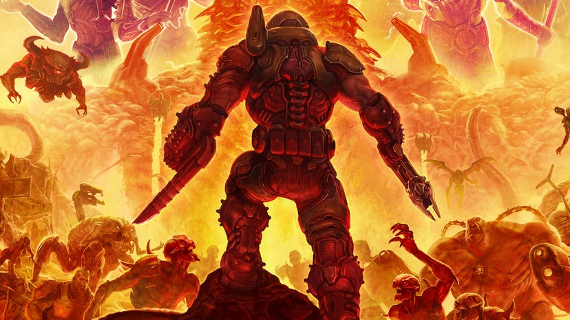 Promo art for id Software's Doom Eternal.