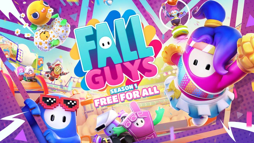 Promotional art for Fall Guys' Free For All update