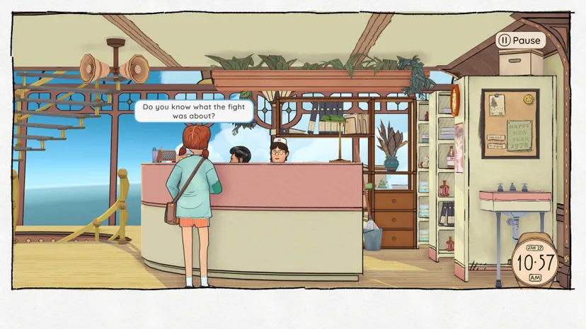 Main Character Casey Gossiping At The Nurse Station