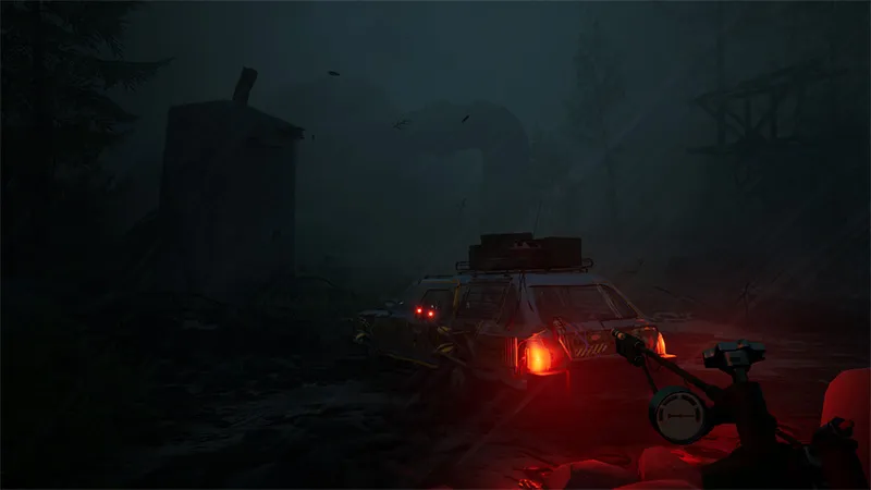 A screenshot from Pacific Drive.