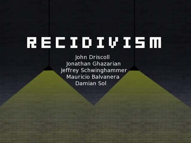 Recidivism title screen