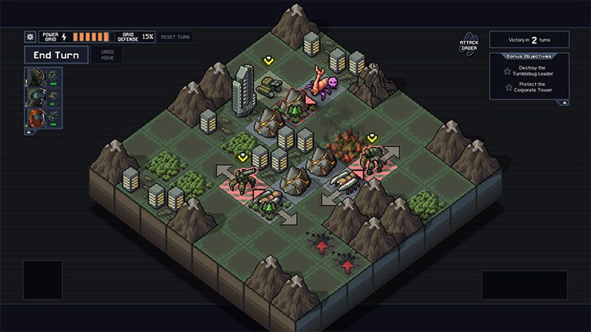 A screenshot of Into the Breach