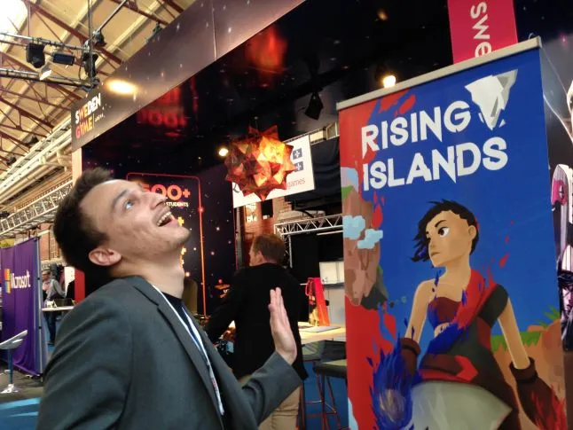 Our fresh new Incubator studio Mindblown excelling at showing their game Rising Islands