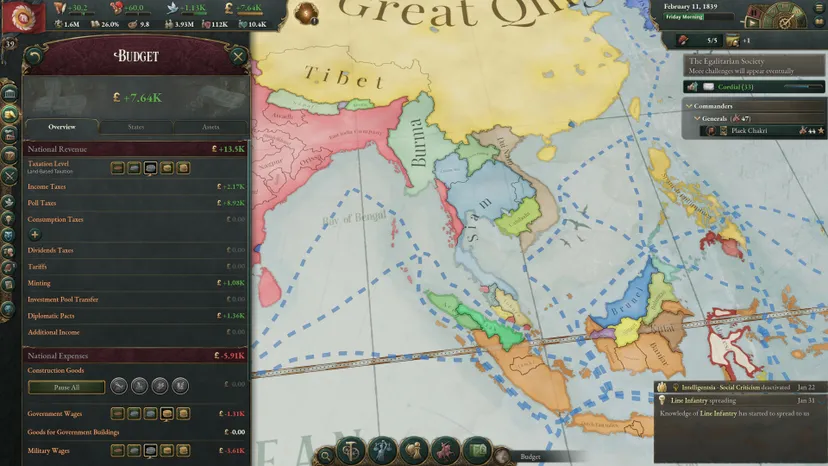 Victoria 3 budget