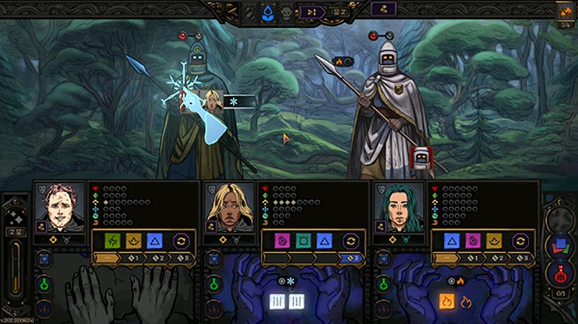 A screenshot from Spires of Sorcery