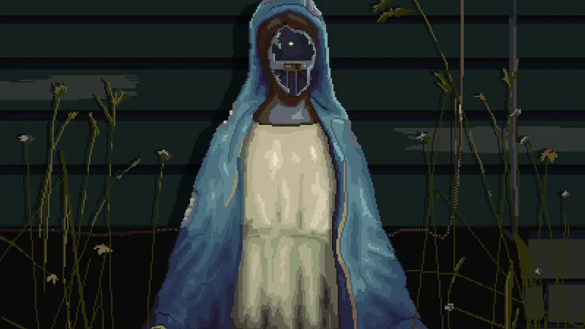 android statue of Mary