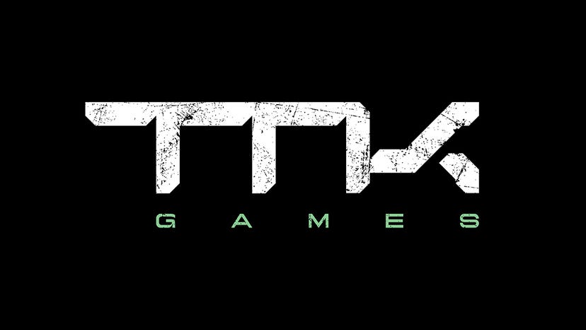 The TTK Games logo on a black background