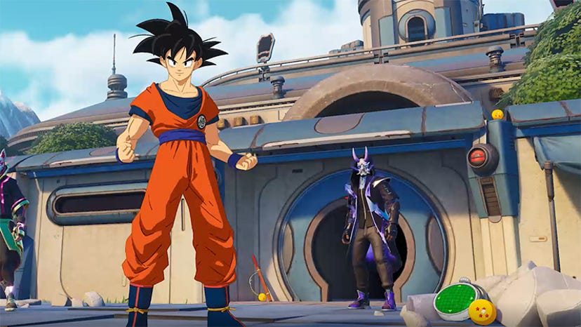 Key art of Goku in Fortnite