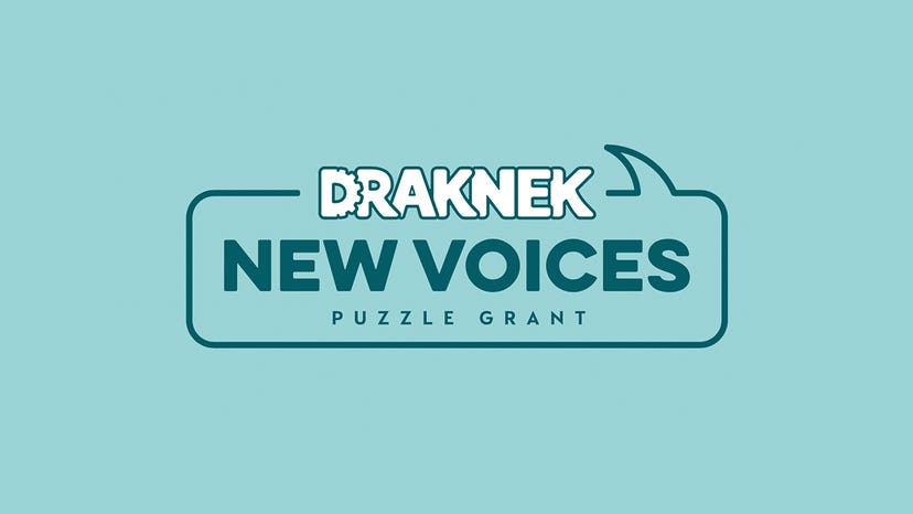 The Draknek New Voices Puzzle Grant logo