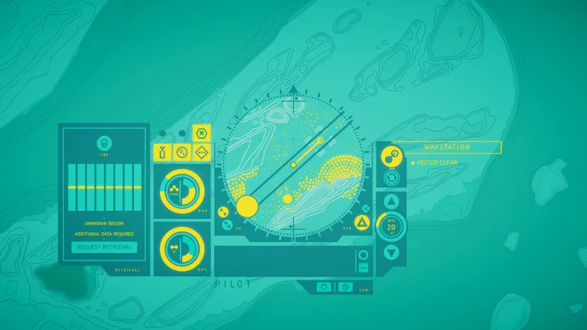 A screenshot from In Other Waters
