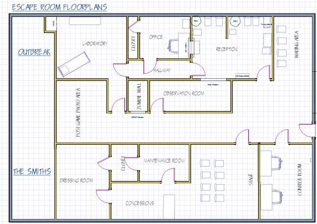 escape game floorplan