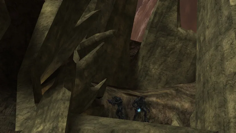 A screenshot of cut Halo 2 level Alphamoon.