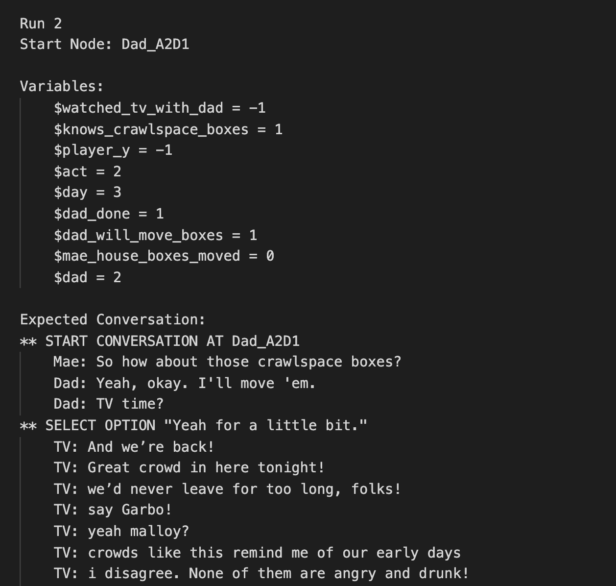 Deep Dive Yarn Spinner, a tool for creating interactive dialogue