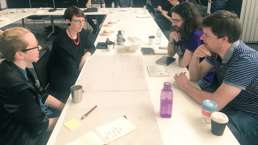 The Team Brainstorming On Narratives in Wayward Strand