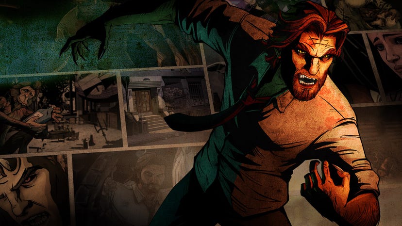 Bigby in the cover art for Telltale's The Wolf Among Us.