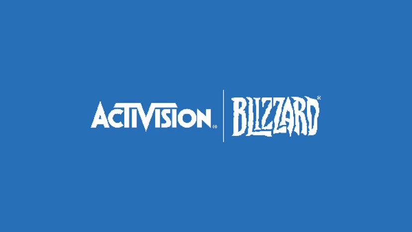 Company logo for Activision Blizzard.