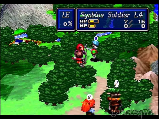 A random combat from Shining Force 3