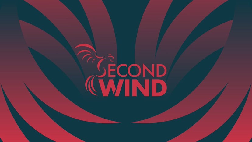 Logo for new video game website Second Wind.