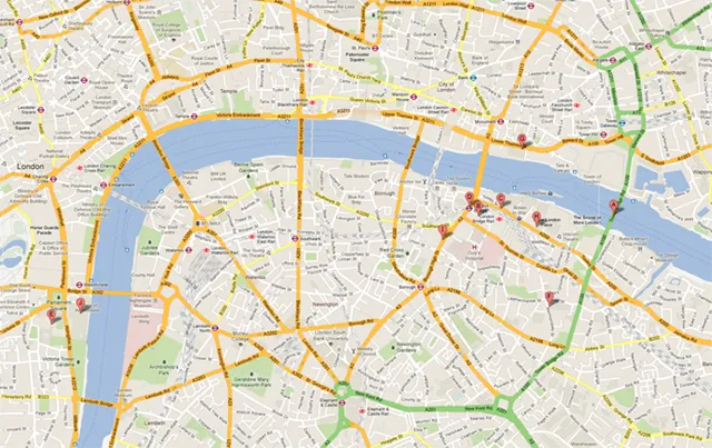 Central London, UK (google maps) Central London, UK (google maps)