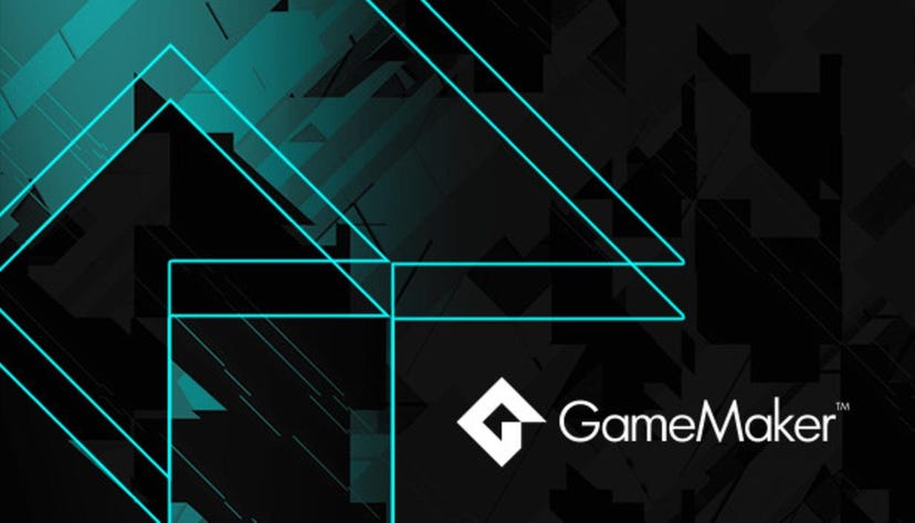 Logo for game development engine GameMaker.