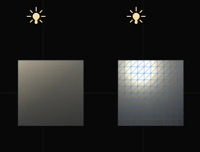vertex lighting density