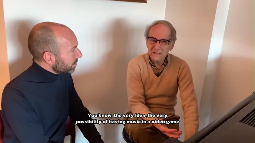 Mechner and father discussing adding music to the game