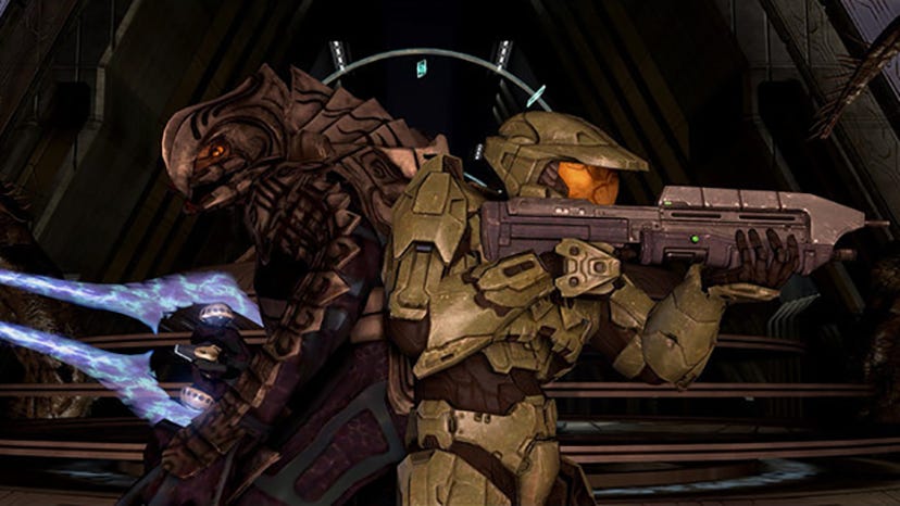 A screenshot from Halo 2 from Halo: The Master Chief Collection