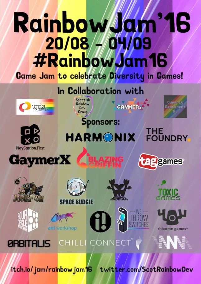 Rainbow Jam 16 Promotional Poster