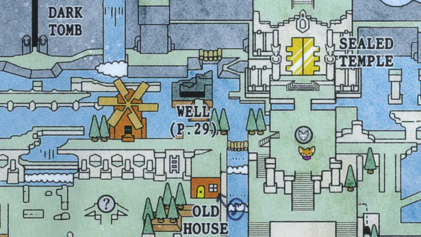 Tunic manual map of strange places