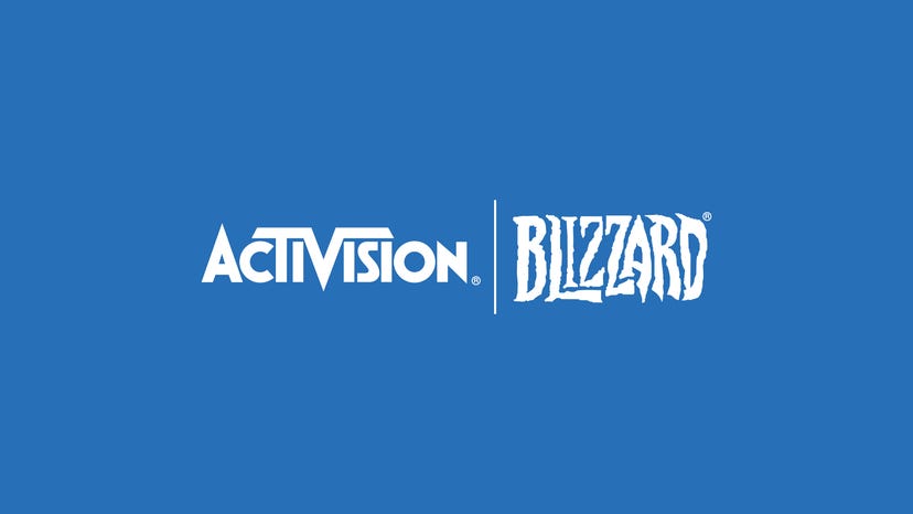 Logo for the video game publisher Activision Blizzard.