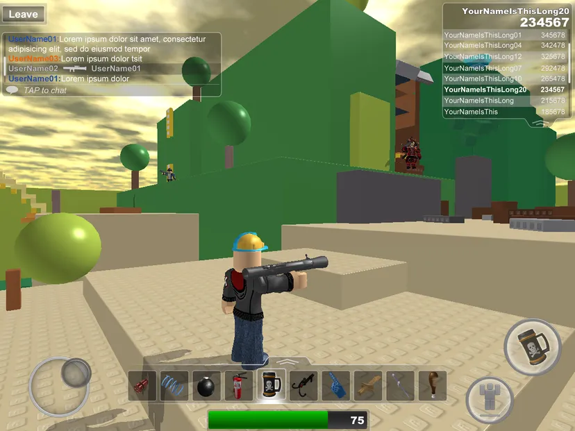 A vision for ROBLOX Mobile's UI