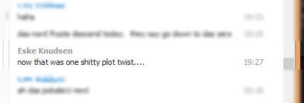 Print screen of my skype from that fateful evening.