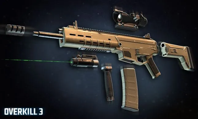 Overkill 3 - ACR rifle with attachments