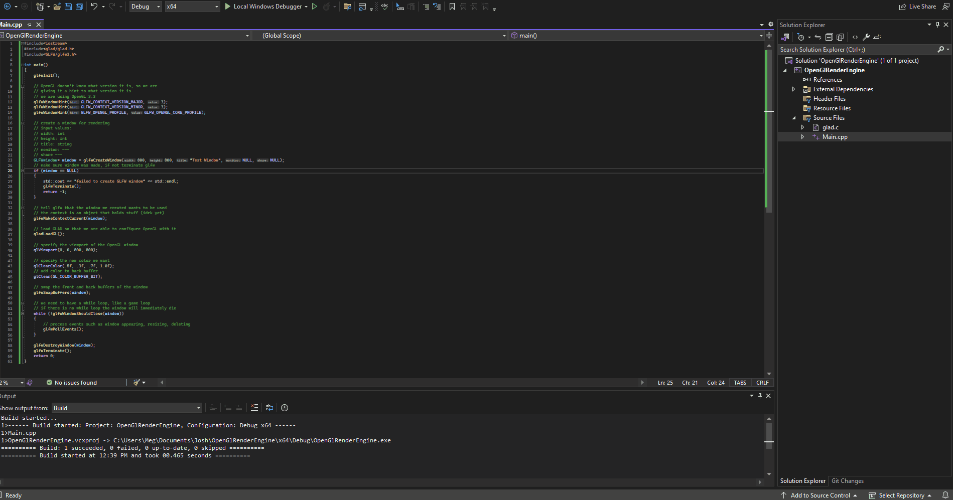 Realtime Rendering With OpenGL – A Students Perspective (Week 1)
