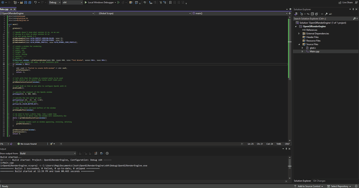 Realtime Rendering With OpenGL – A Students Perspective (Week 1)