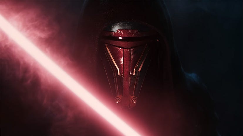 An image of a helmeted Revan, a major character in Star Wars: Knights of the Old Republic