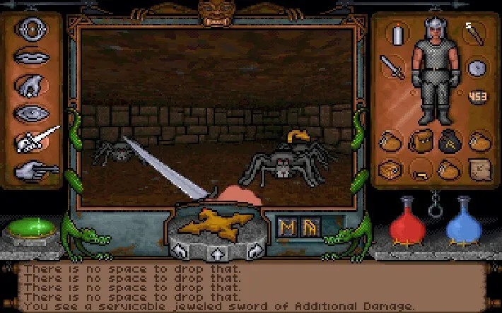 ultima underworld no space to drop