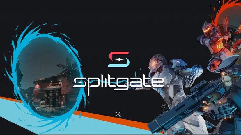 Splash art for Season 0 of 1047's Splitgate, featuring multiple playable characters.