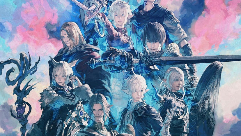 Promotional art for Square Enix's Final Fantasy XIV.