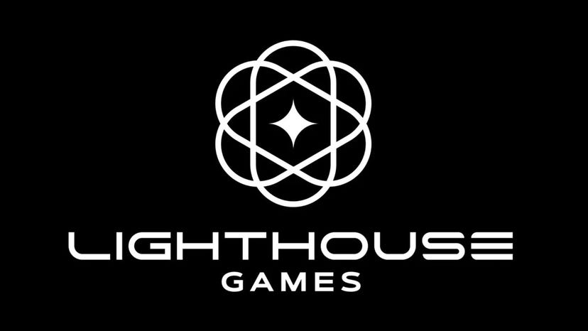 Logo for new UK game developer Lighthouse Games.