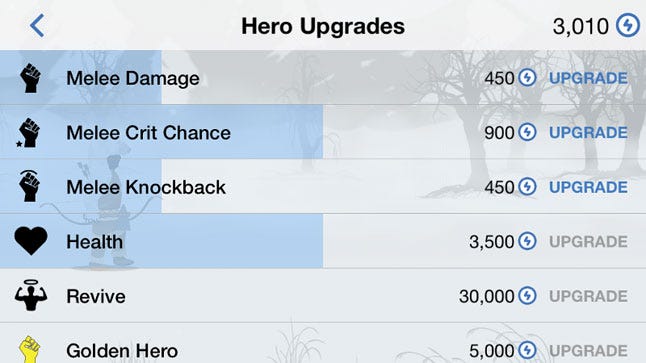 Yukon Warrior Upgrade UI