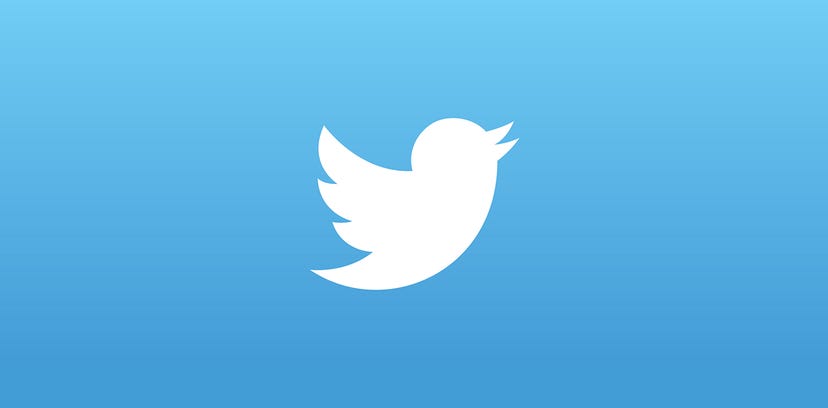 Logo for social media site Twitter.