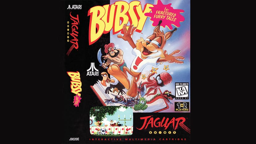 The retail cover for Bubsy in Fractured Furry Tales